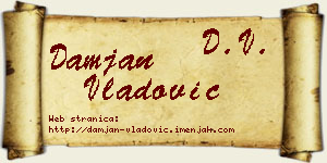 Damjan Vladović vizit kartica